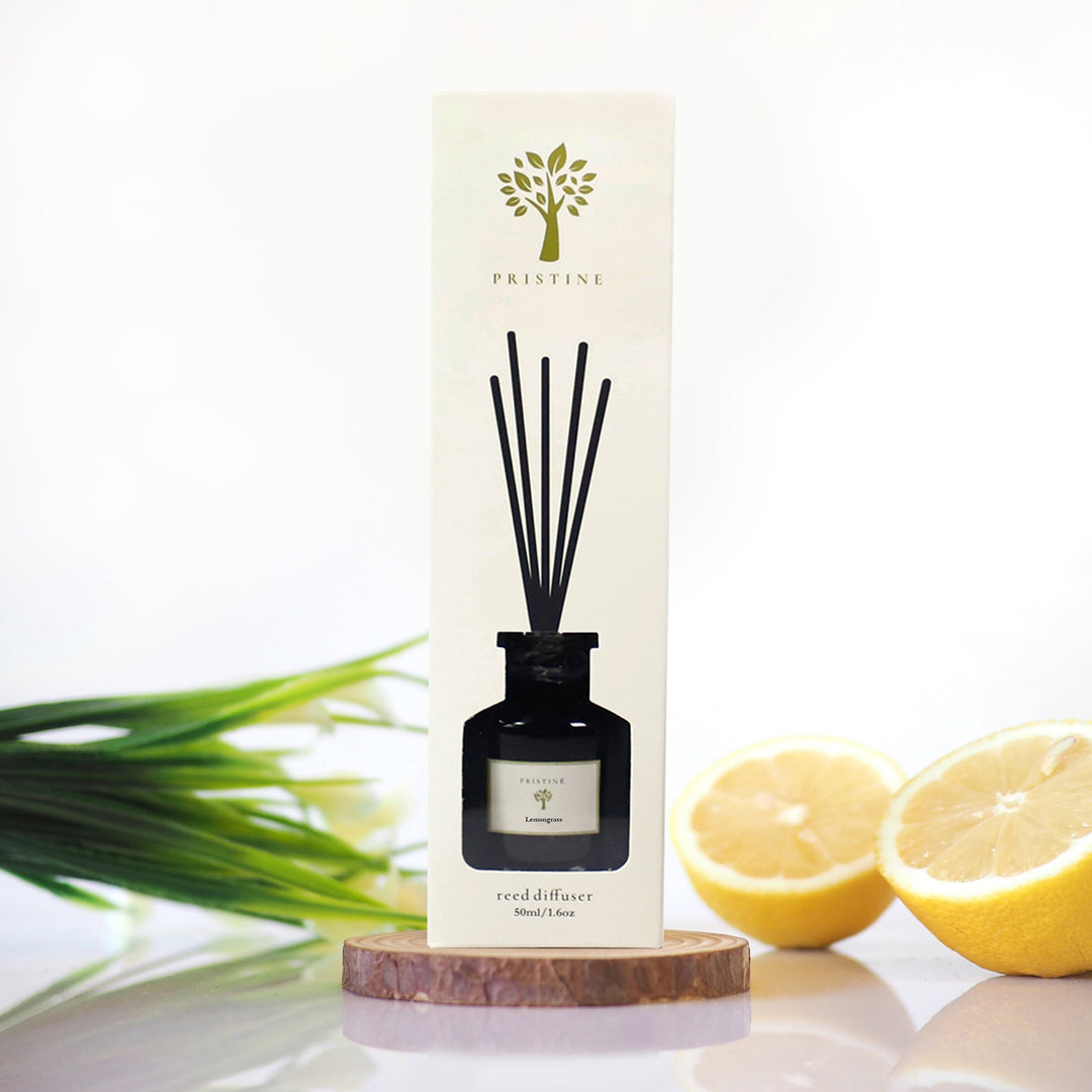 Essential Oil Reed Diffuser | Pristine Aroma | Siri Garden | Lemongrass ...